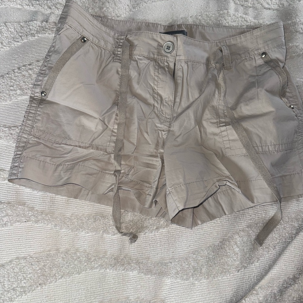 Ann Taylor Tan Cargo Shorts Relaxed Fit